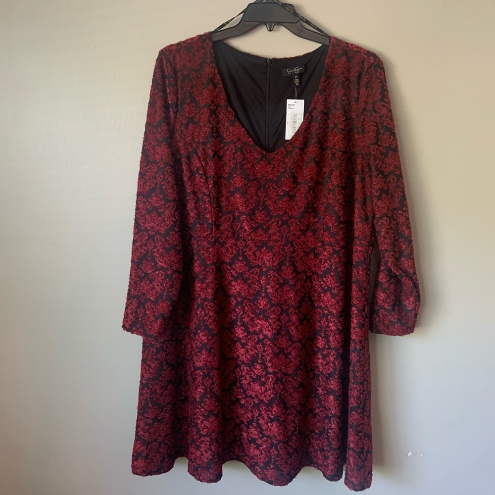 Jessica Simpson Red & Black Dress